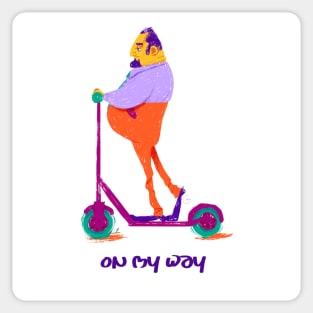 On my way Sticker